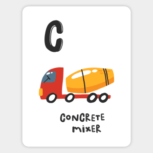 Concrete Mixer C Magnet